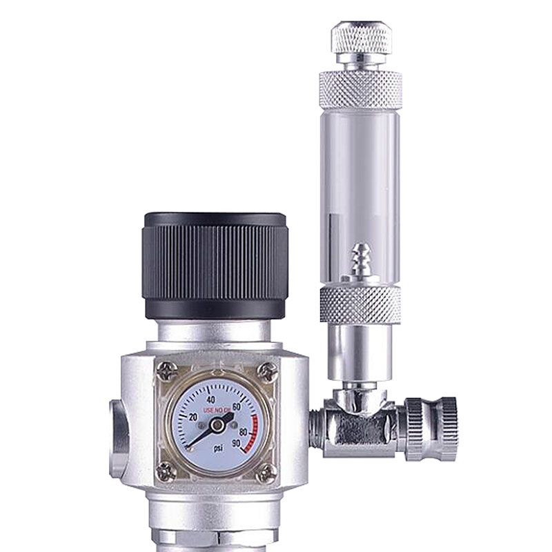 ST-70-1 Pinagsamang CO2 Regulator na may Pressure Gauge at Counter
