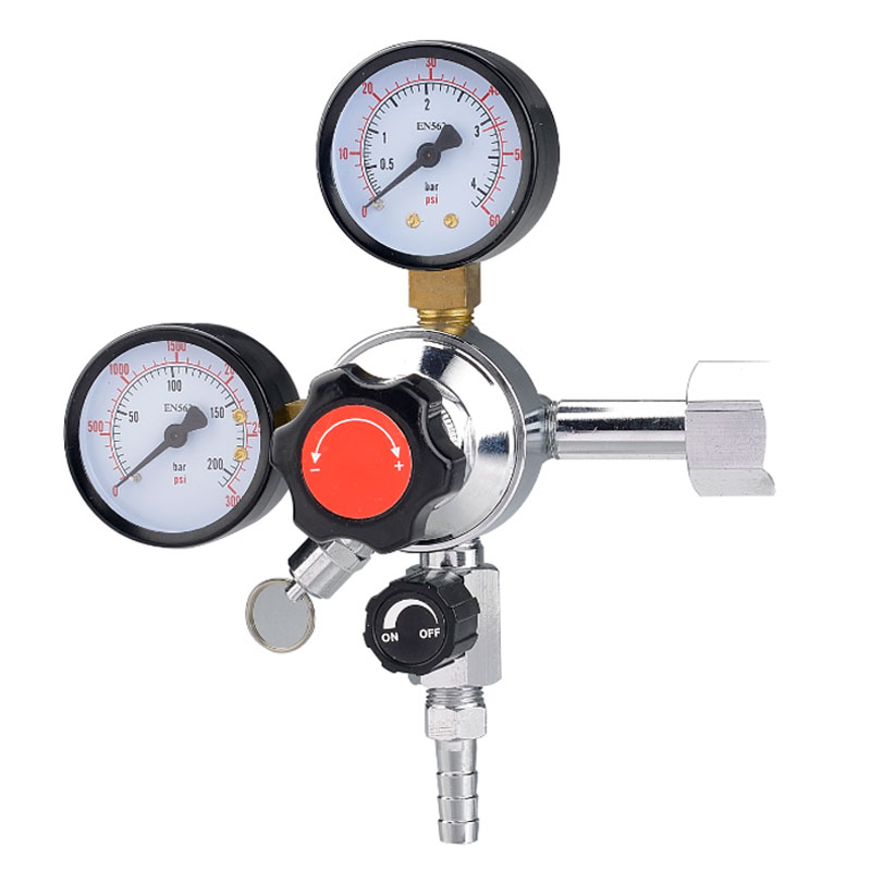 TR-60 Multifunctional CO2 Pressure Reducer na may Interface ng Ball Valve
